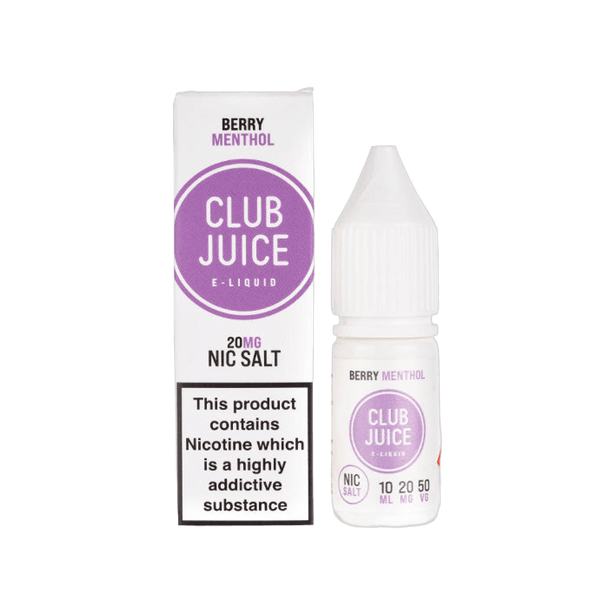 Berry Menthol Nic Salt E-Liquid by Club Juice - E-Liquids