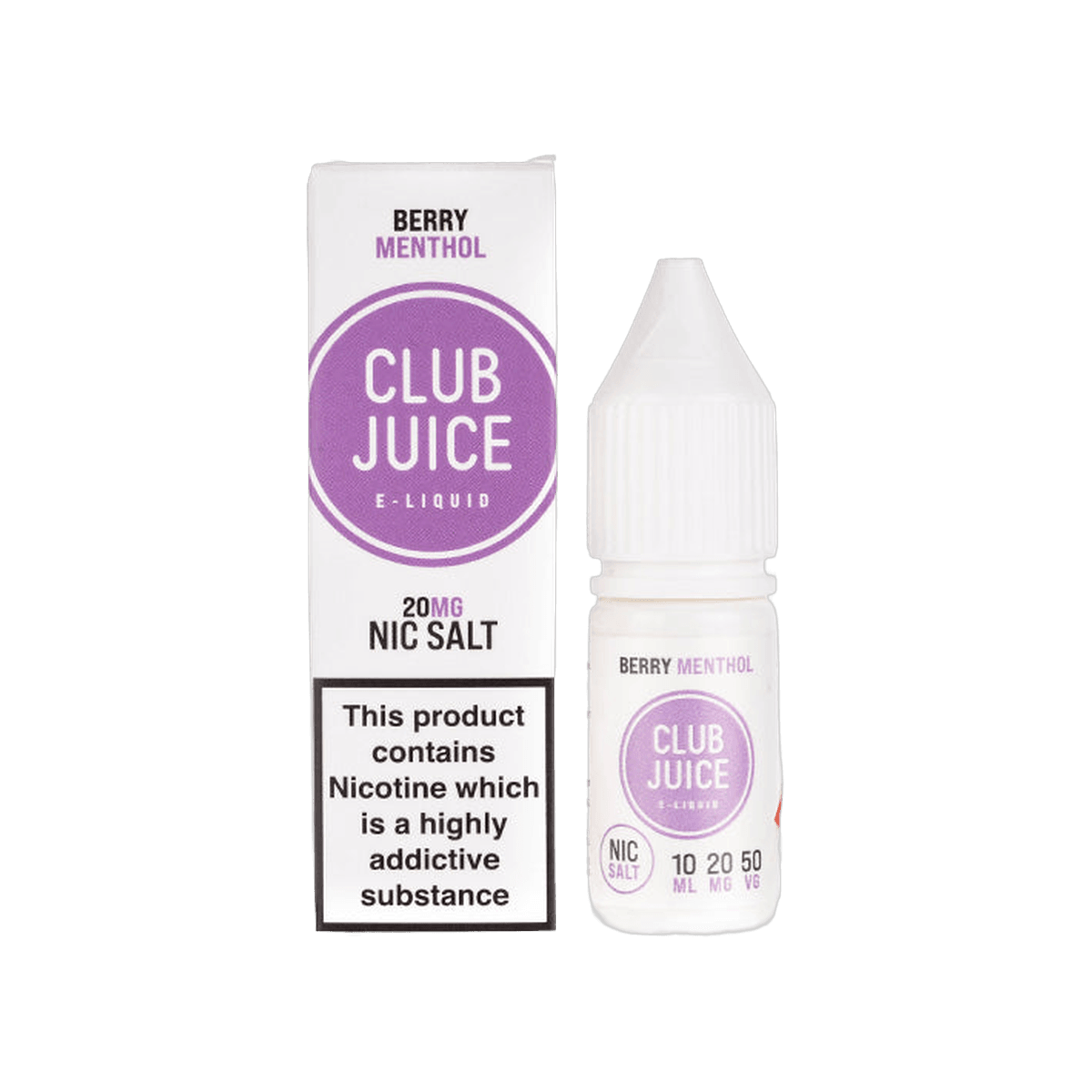 Berry Menthol Nic Salt E-Liquid by Club Juice