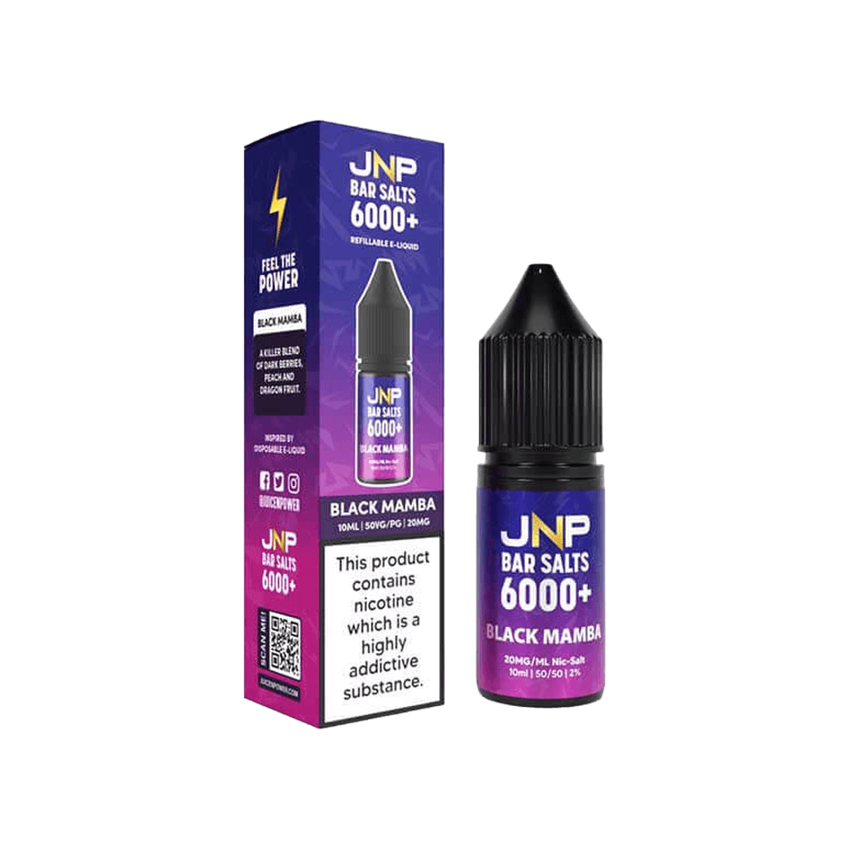 Black Mamba Bar Salts Nic Salt E-Liquid by Juice N Power