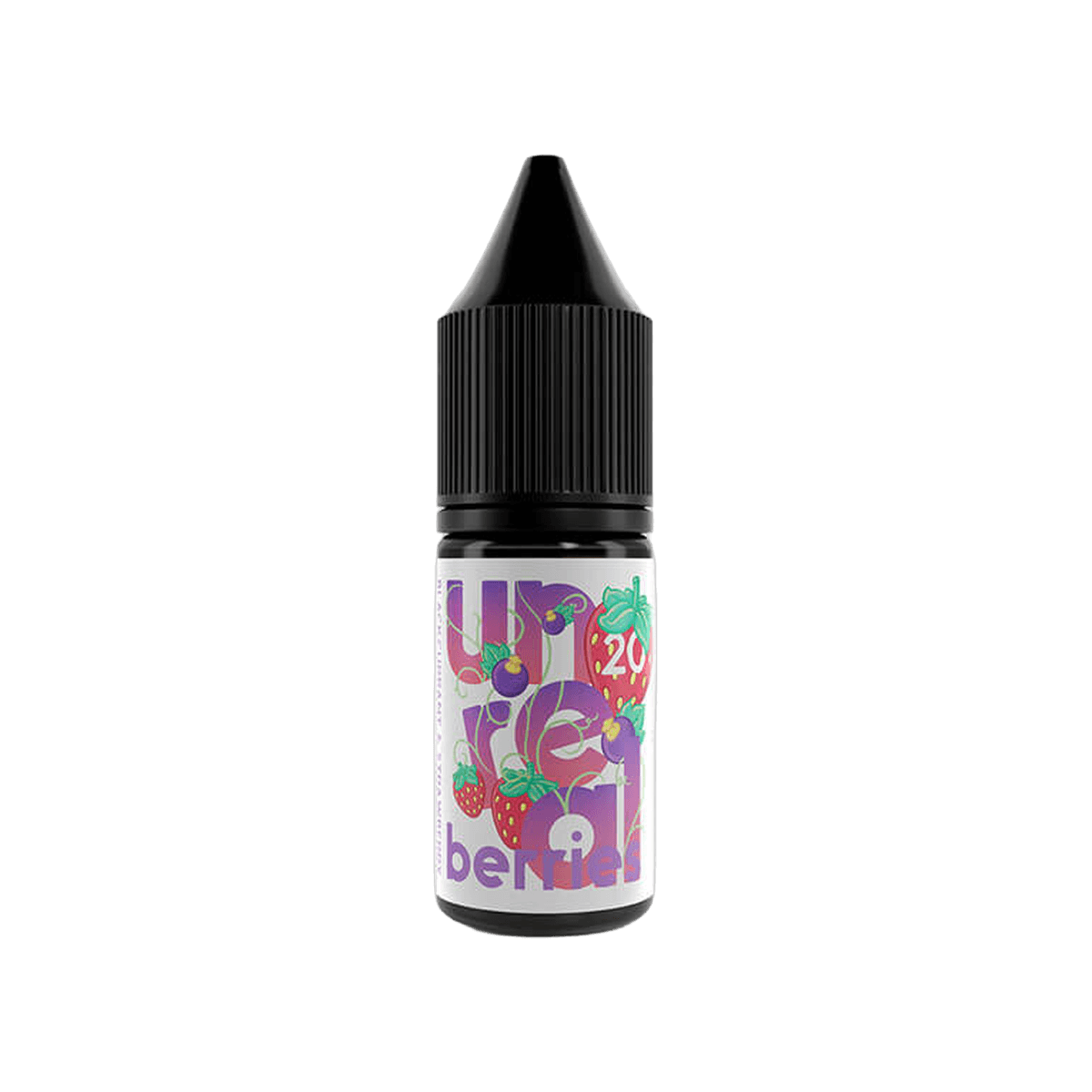 Blackcurrant & Strawberry Nic Salt E-Liquid by Unreal Berries