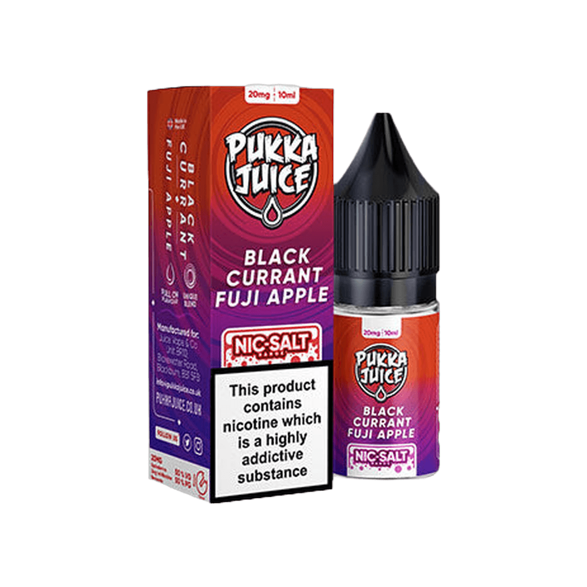 Blackcurrant Fuji Apple Nic Salt E-Liquid by Pukka Juice - E-Liquids