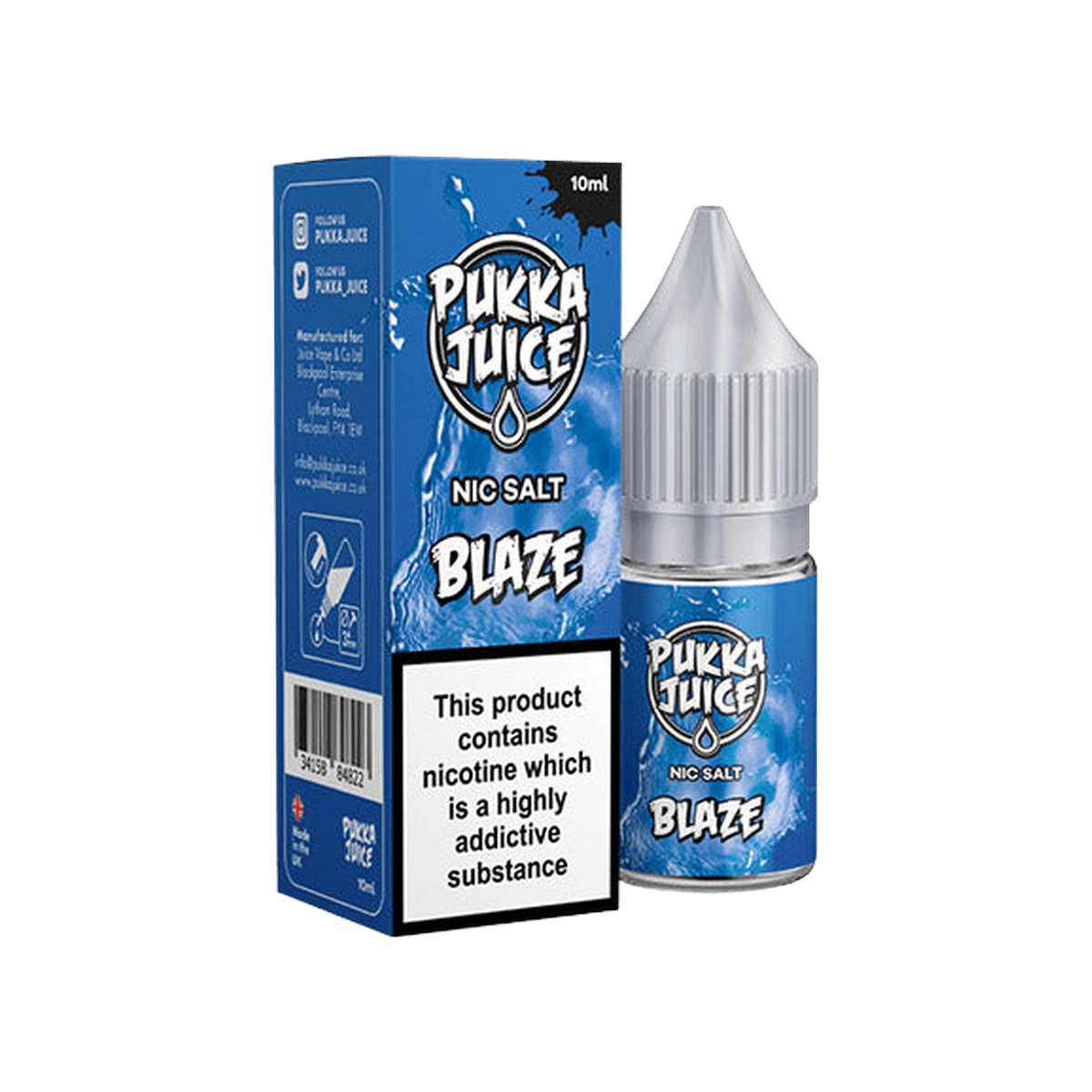 Blaze Nic Salt E-Liquid by Pukka Juice