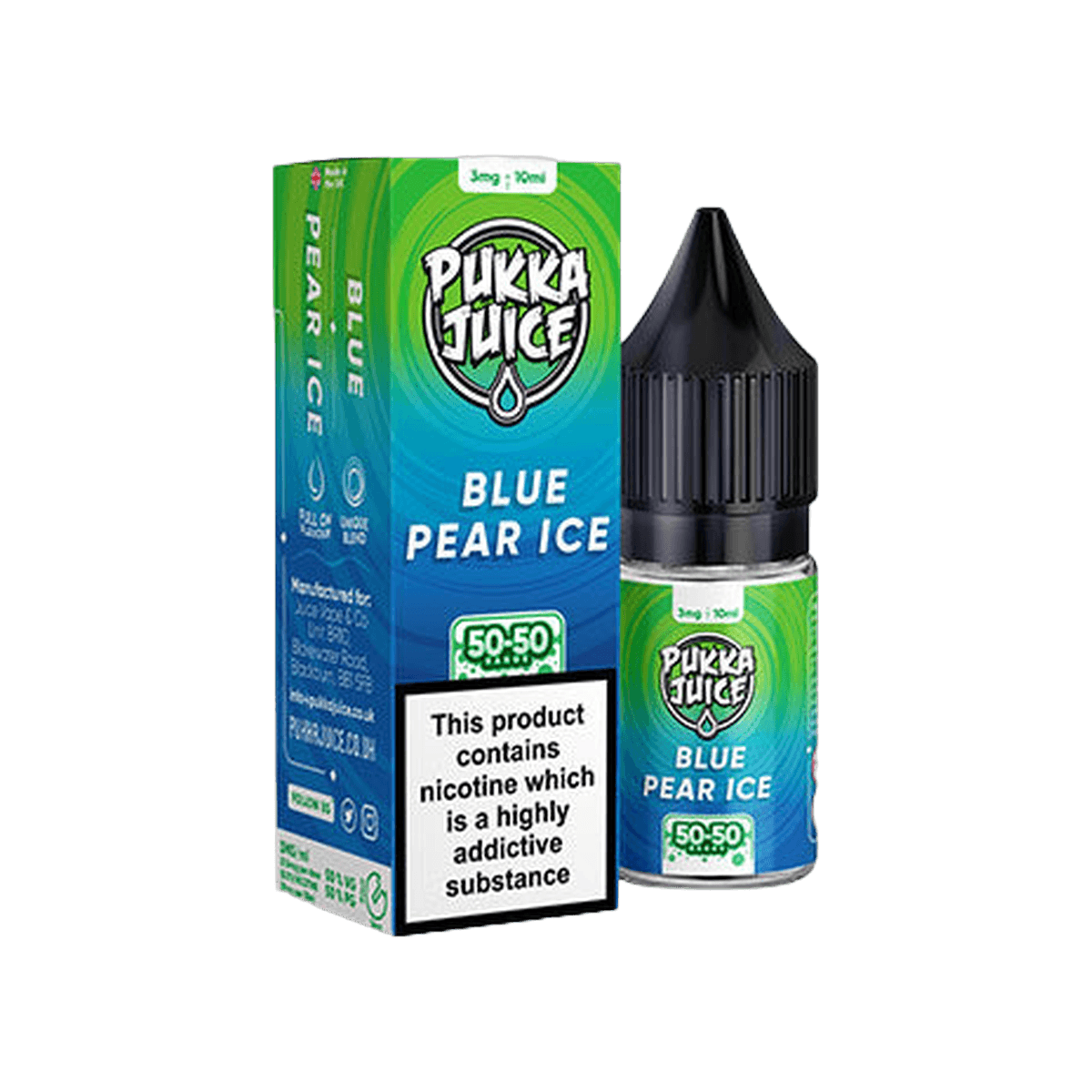 Blue Pear Ice 50/50 E-Liquid by Pukka Juice