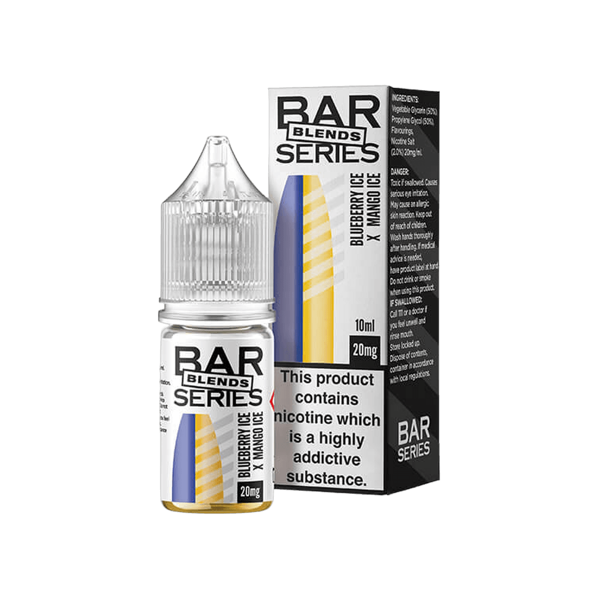 Blueberry Ice x Mango Ice Nic Salt E-Liquid by Bar Series Blends - E-Liquids