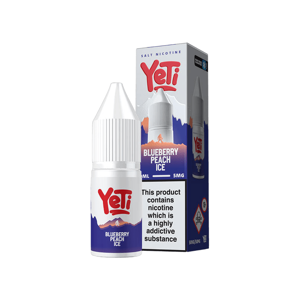 Blueberry Peach Ice Nic Salt E-Liquid by Yeti Summit Series - E-Liquids