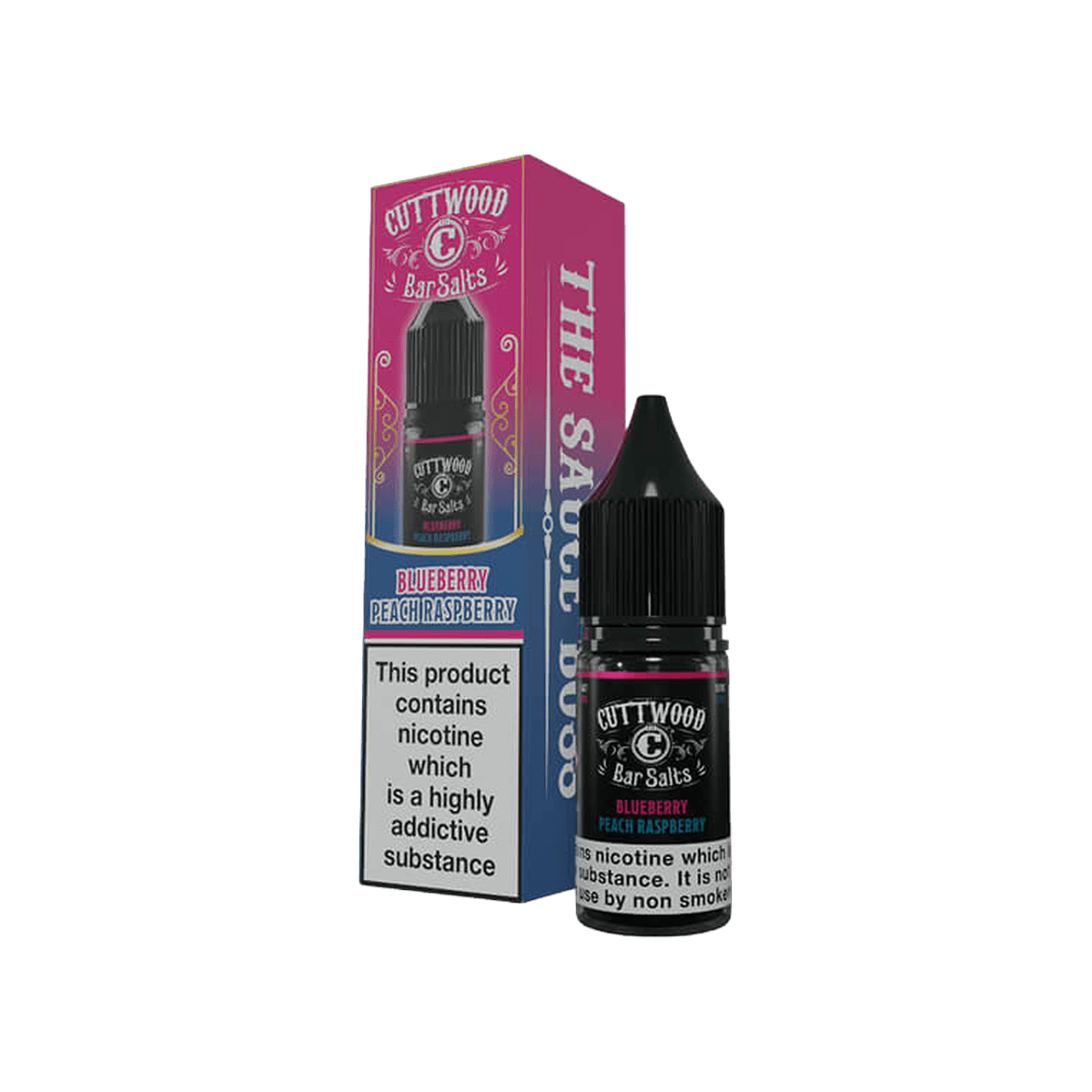 Blueberry Peach Raspberry Nic Salt E-Liquid by Cuttwood Bar Salts