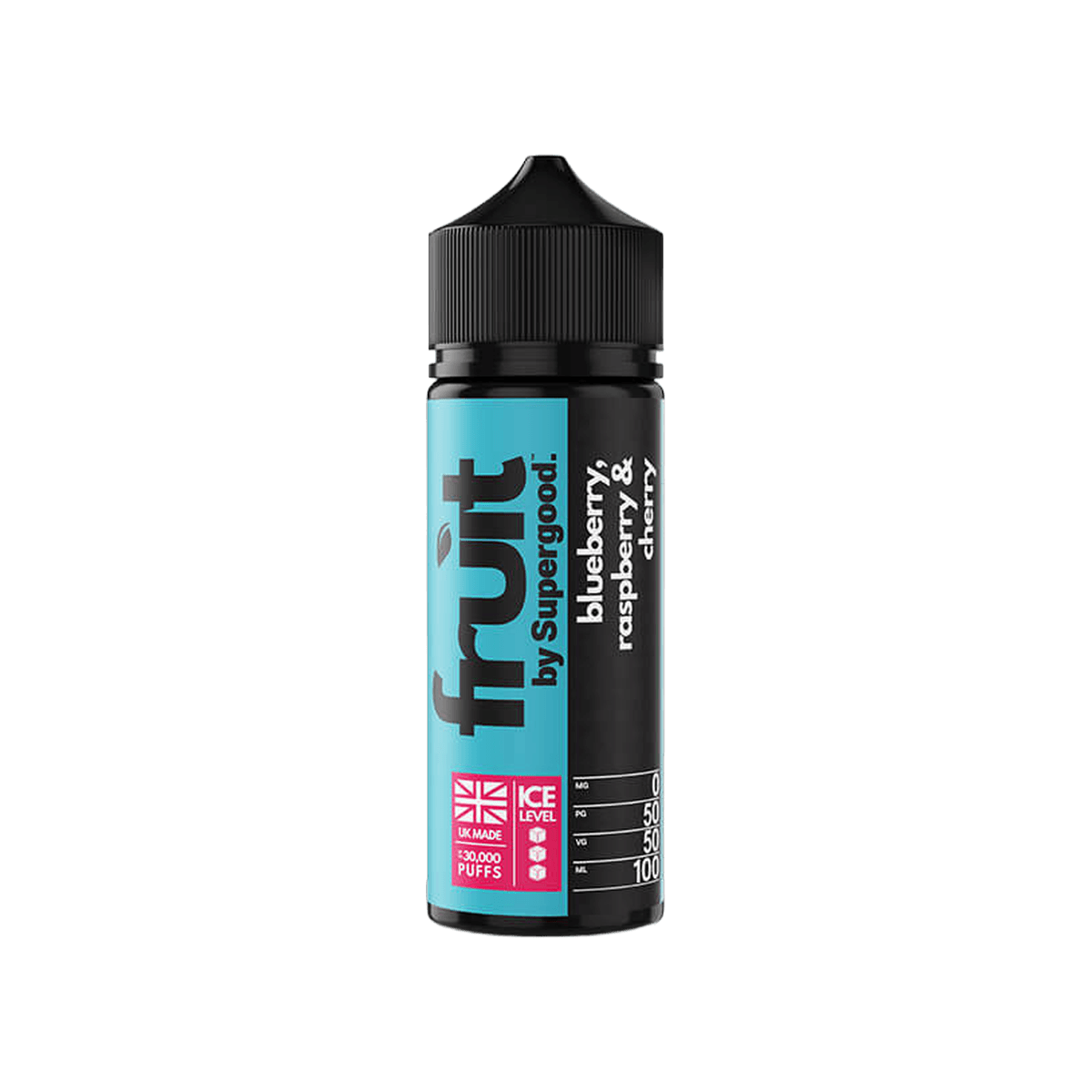 Blueberry Raspberry & Cherry 100ml Shortfill E-Liquid by Supergood Fruit