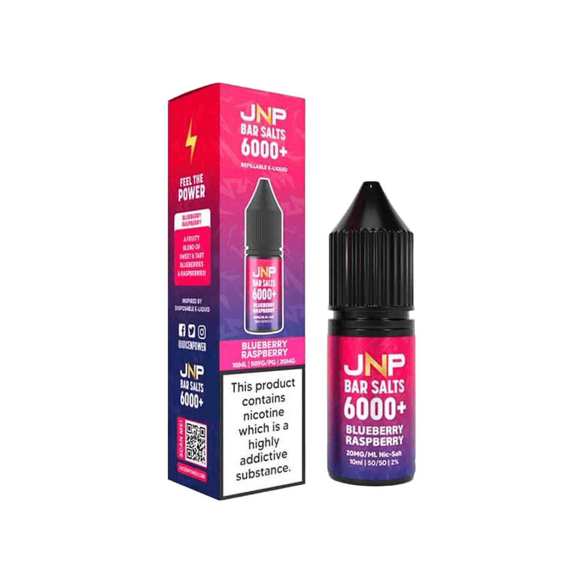Blueberry Raspberry Bar Salts Nic Salt E-Liquid by Juice N Power - E-Liquids