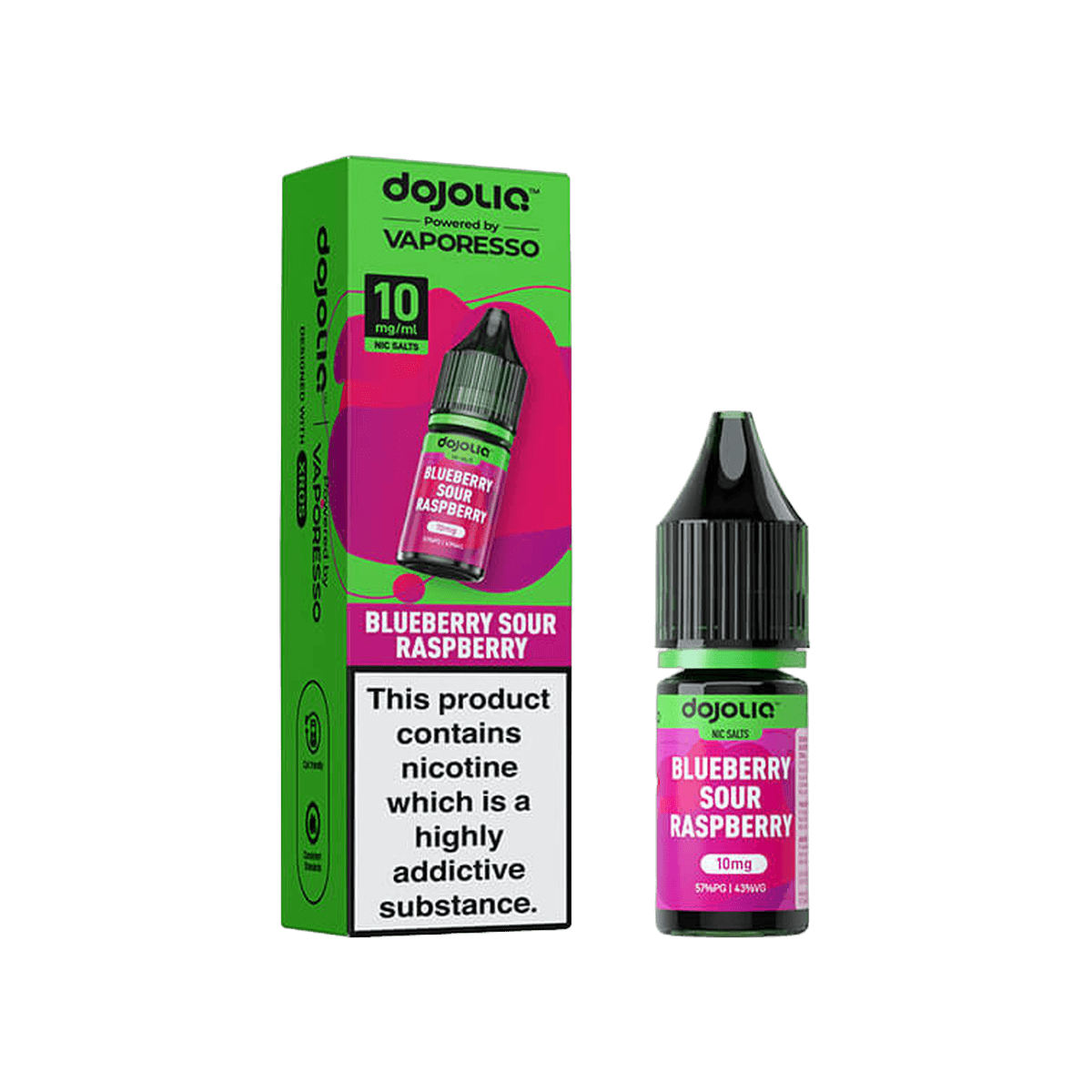 Blueberry Sour Raspberry Nic Salt E-Liquid by Dojoliq