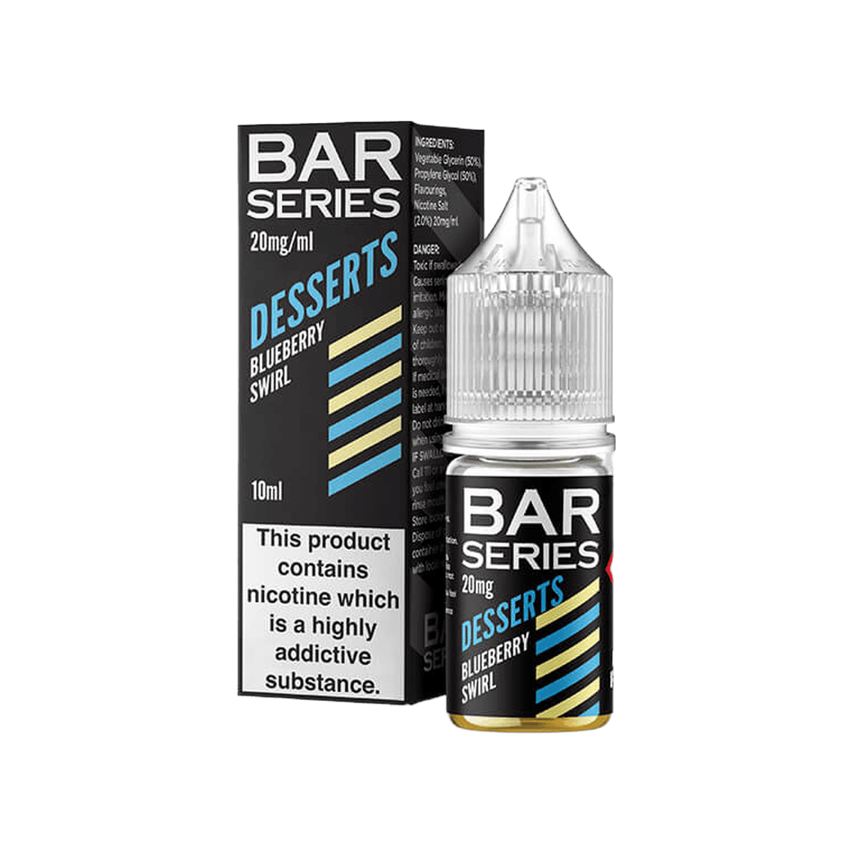 Blueberry Swirl Nic Salt E-Liquid by Bar Series Desserts - E-Liquids