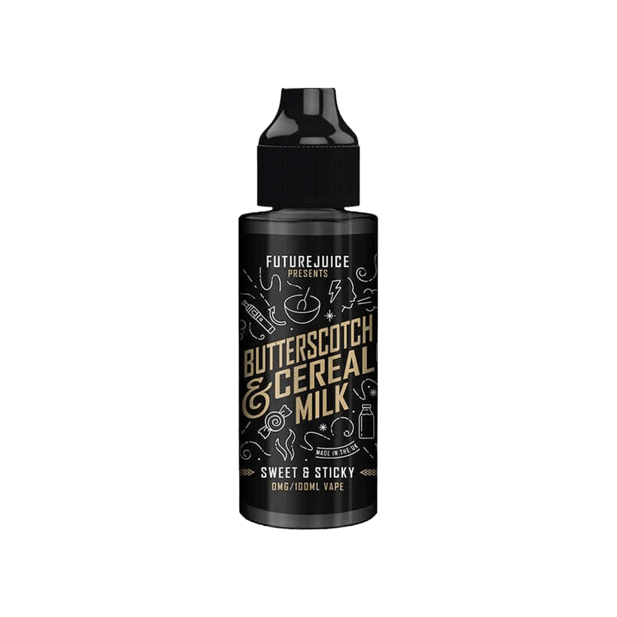 Butterscotch & Cereal Milk 100ml Shortfill E-Liquid by Future Juice