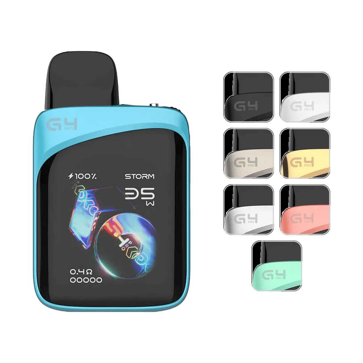 Uwell Caliburn G4 Pro Koko Pod Kit in Glass Blue with seven colour options