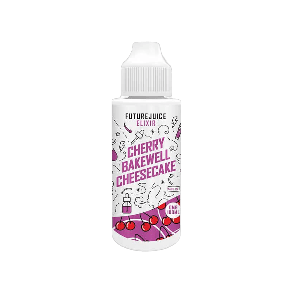 Cherry Bakewell Cheesecake 100ml Shortfill E-Liquid by Future Juice Elixir - E-Liquids