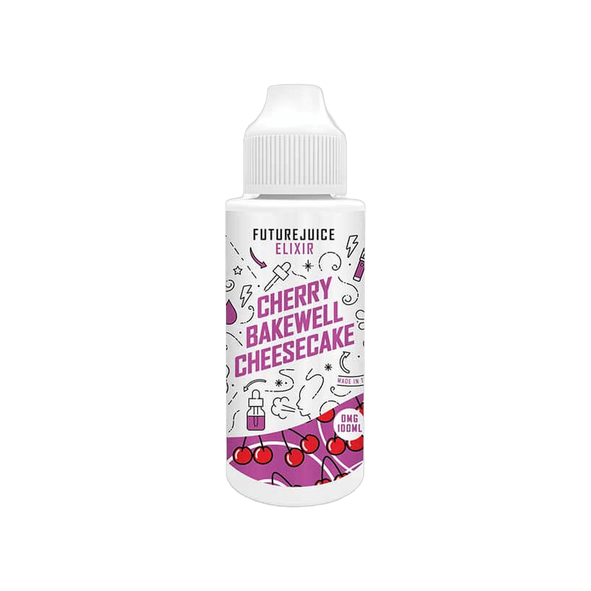 Cherry Bakewell Cheesecake 100ml Shortfill E-Liquid by Future Juice Elixir