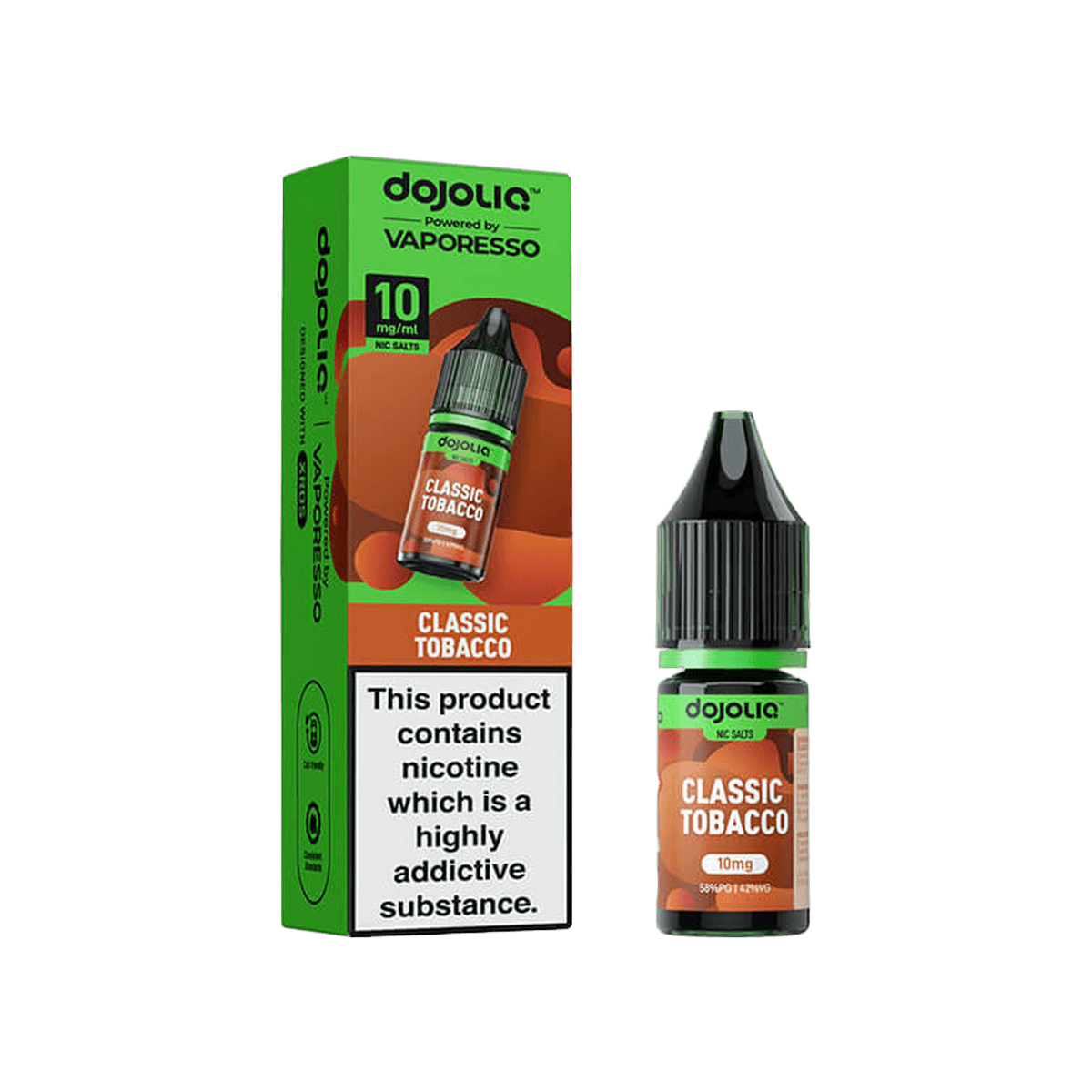 Classic Tobacco Nic Salt E-Liquid by Dojoliq - E-Liquids