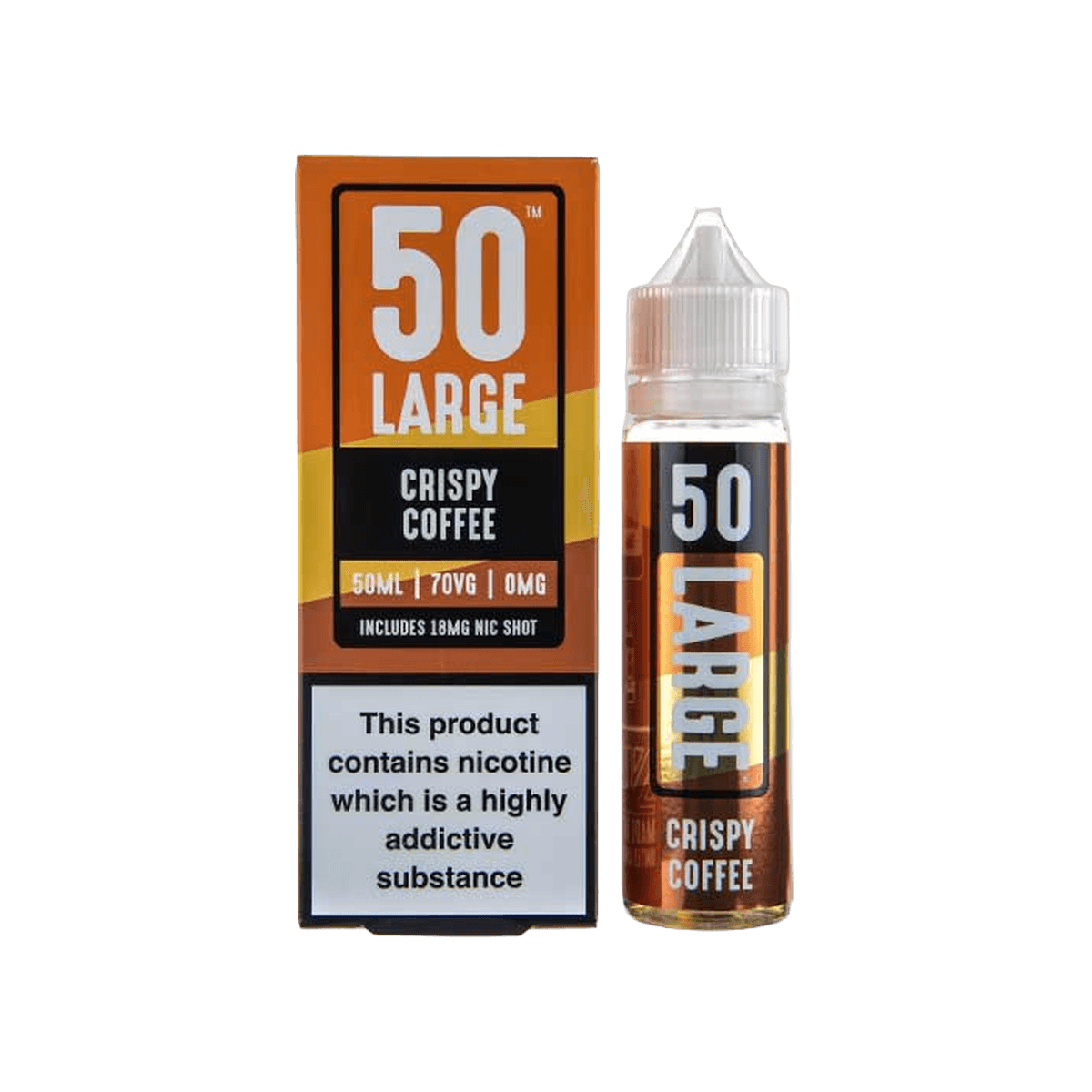 Crispy Coffee 50ml Shortfill E-Liquid by 50 Large - E-Liquids