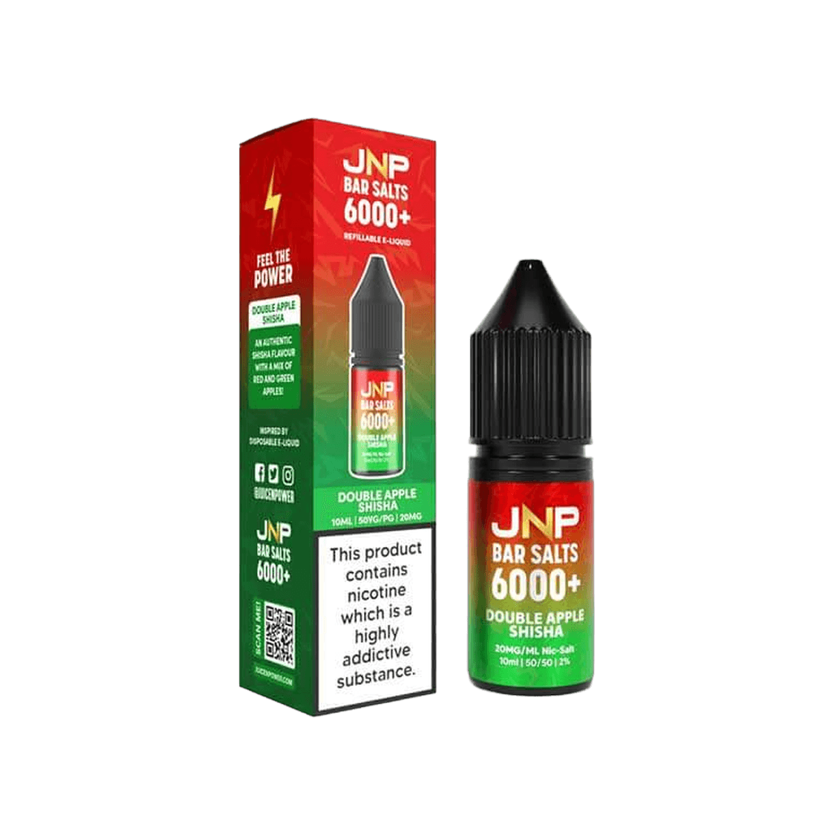 Double Apple Shisha Bar Salts Nic Salt E-Liquid by Juice N Power - E-Liquids