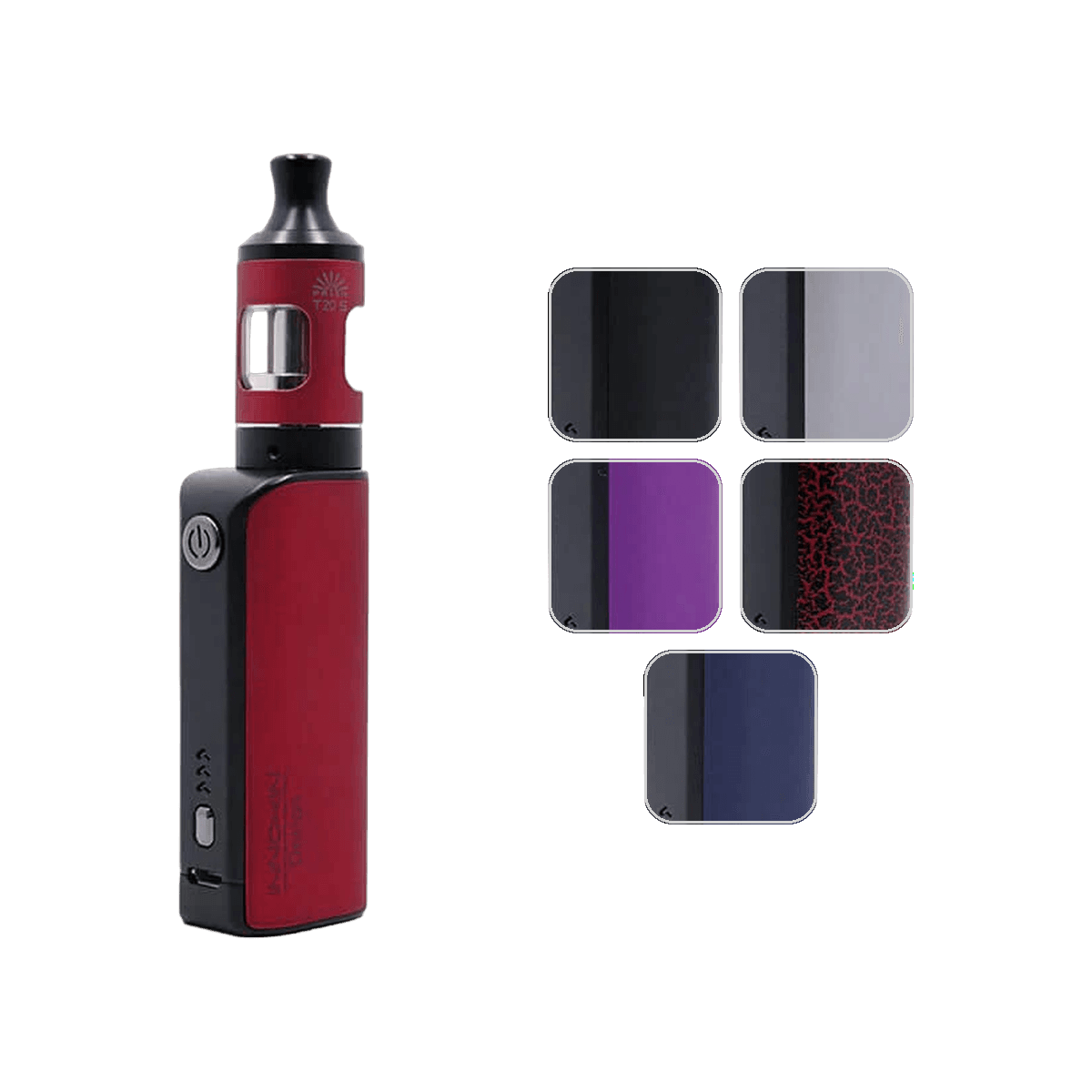 Innokin Ez.Watt vape kit shown in Black and Red with Black and Grey colour options