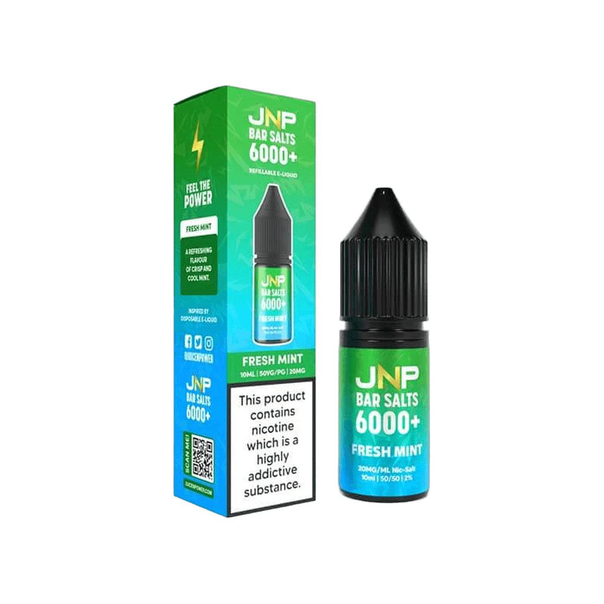 Fresh Mint Bar Salts Nic Salt E-Liquid by Juice N Power - E-Liquids