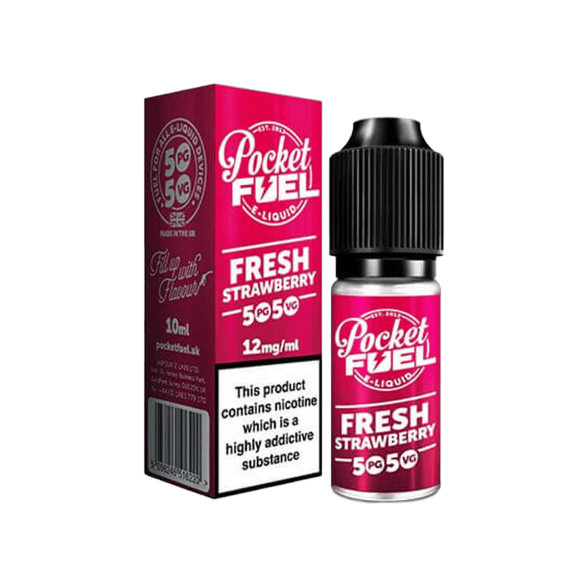Fresh Strawberry 50 50 E-Liquid by Pocket Fuel - E-Liquids