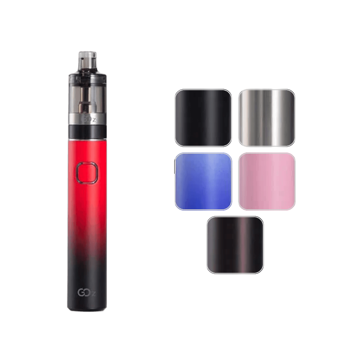 Innokin Go Z Pen vape kit in Red and Black with Black, Stainless Steel and Gun Metal options