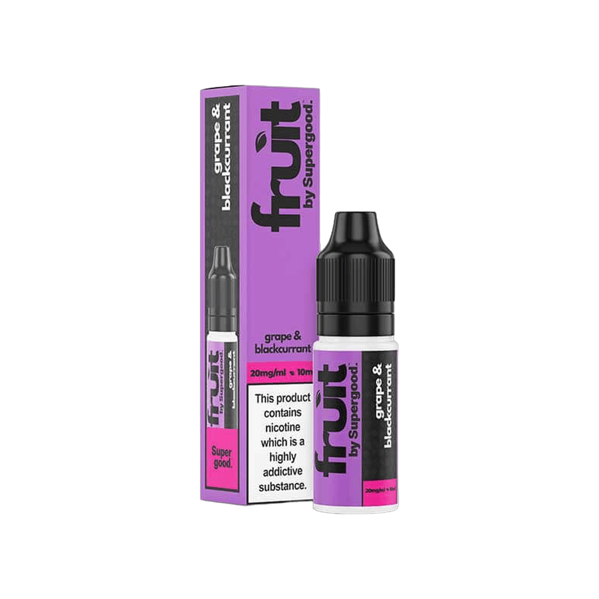 Grape & Blackcurrant Nic Salt E-Liquid by Supergood Fruit