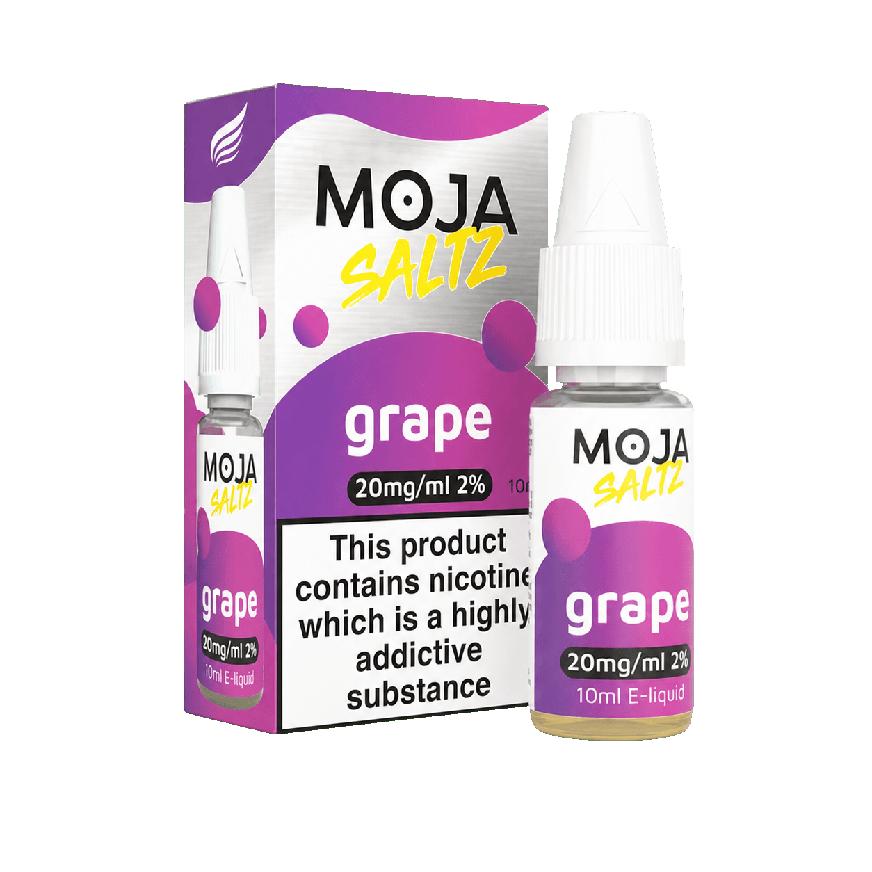 Grape Nic Salt E-Liquid by Moja Saltz - 10ml E-Liquid