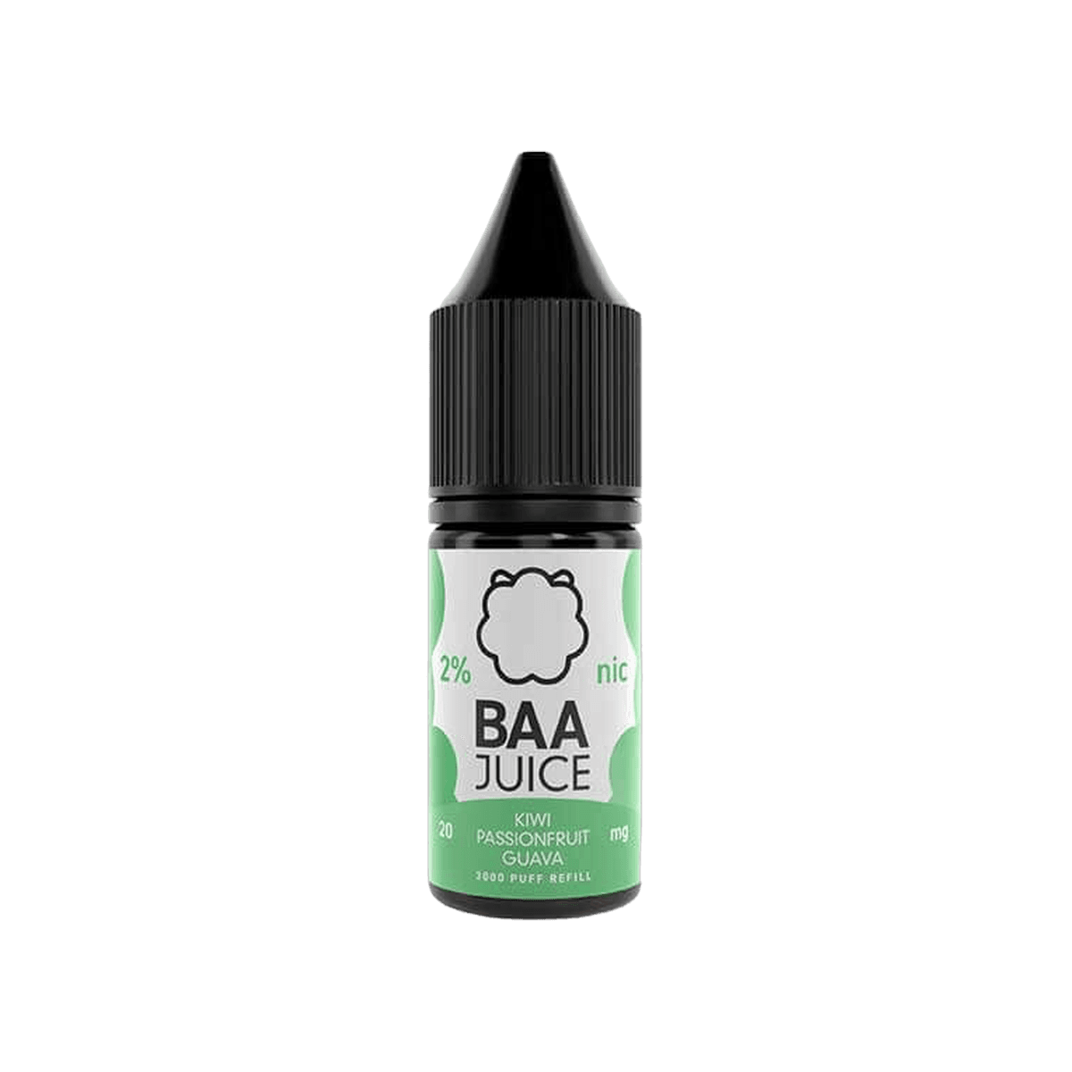 Kiwi, Passion Fruit & Guava Nic Salt E-Liquid by Baa Juice