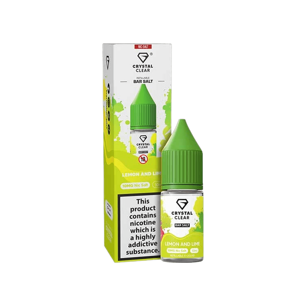 Lemon & Lime Nic Salt E-Liquid by Crystal Clear
