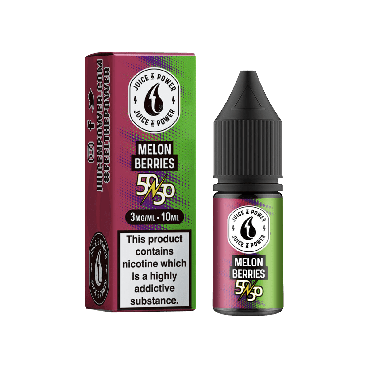 Melon Berries 50 50 E-Liquid by Juice N Power - E-Liquids