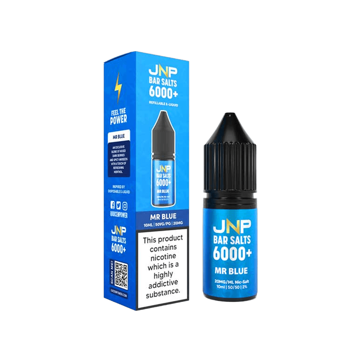 Mr Blue Bar Salts Nic Salt E-Liquid by Juice N Power