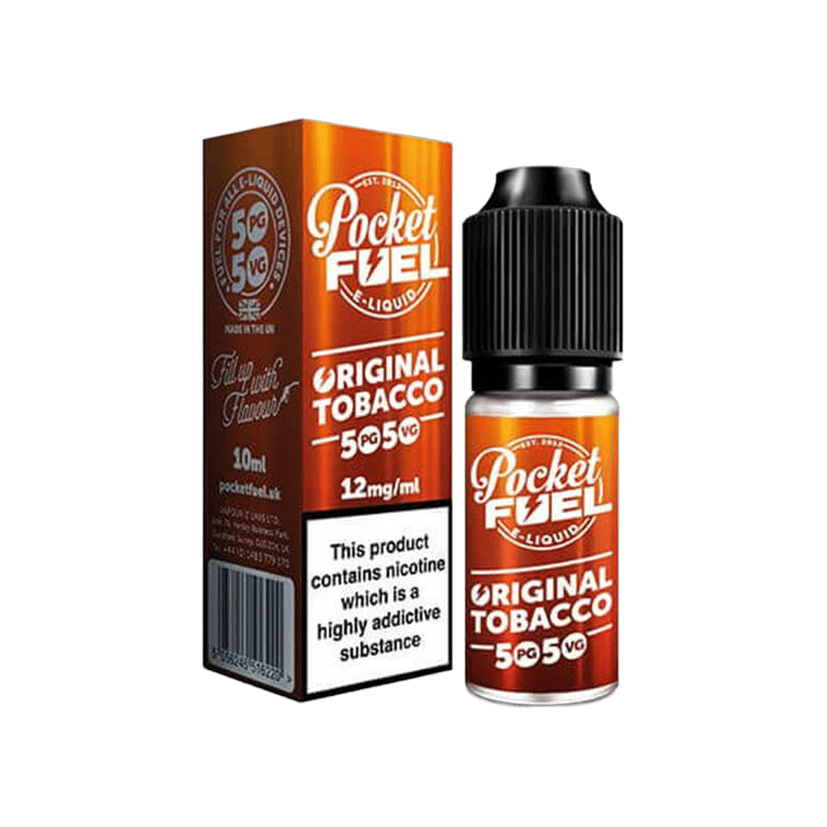 Original Tobacco 50 50 E-Liquid by Pocket Fuel - E-Liquids