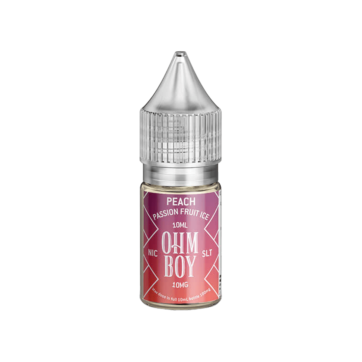 Peach Passion Fruit Ice Nic Salt E-Liquid by Ohm Boy SLT