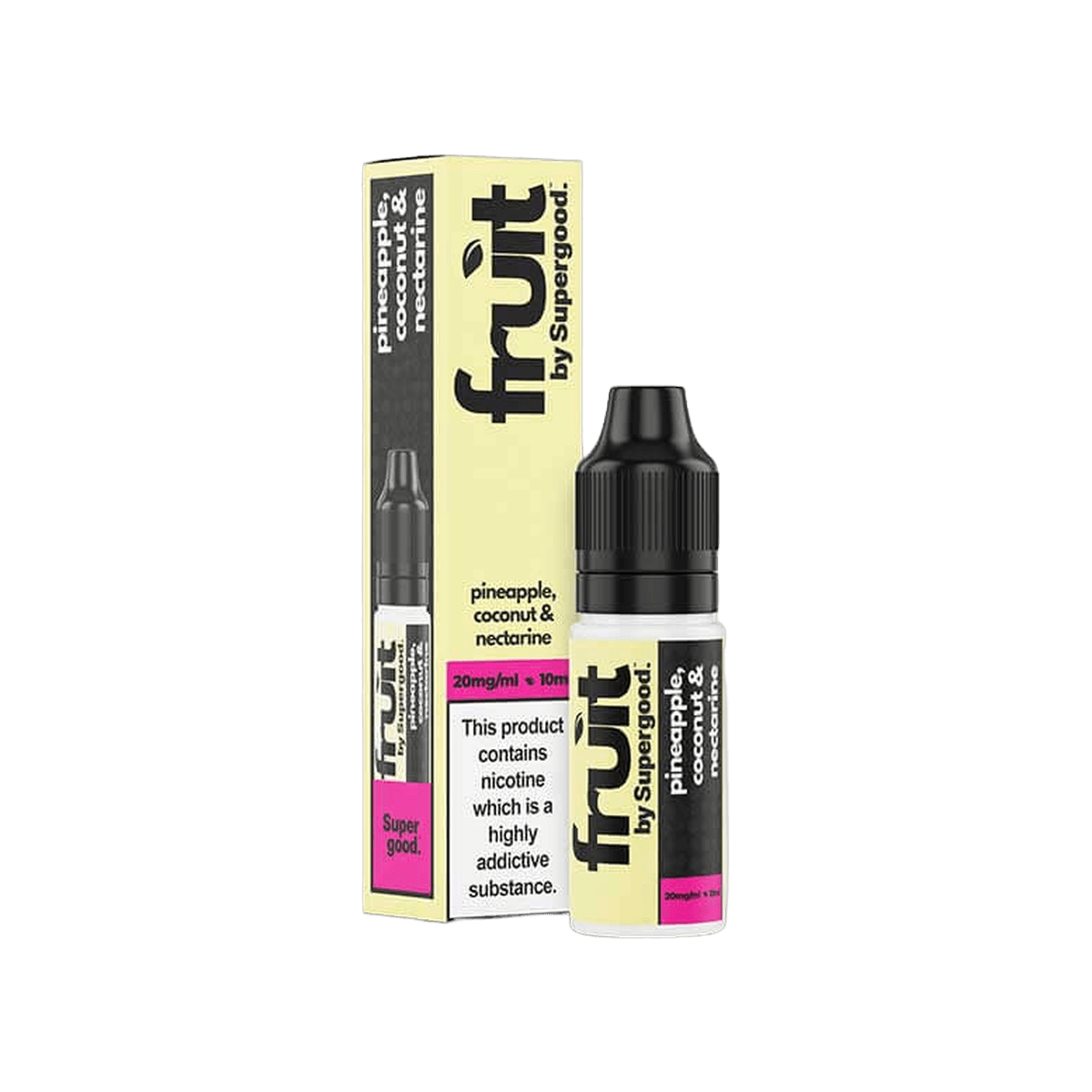 Pineapple Coconut & Nectarine Nic Salt E-Liquid by Supergood Fruit