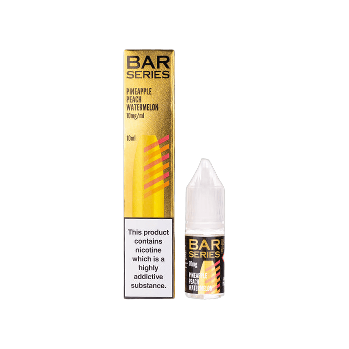 Pineapple Peach Watermelon Nic Salt E-Liquid by Bar Series Gold Edition