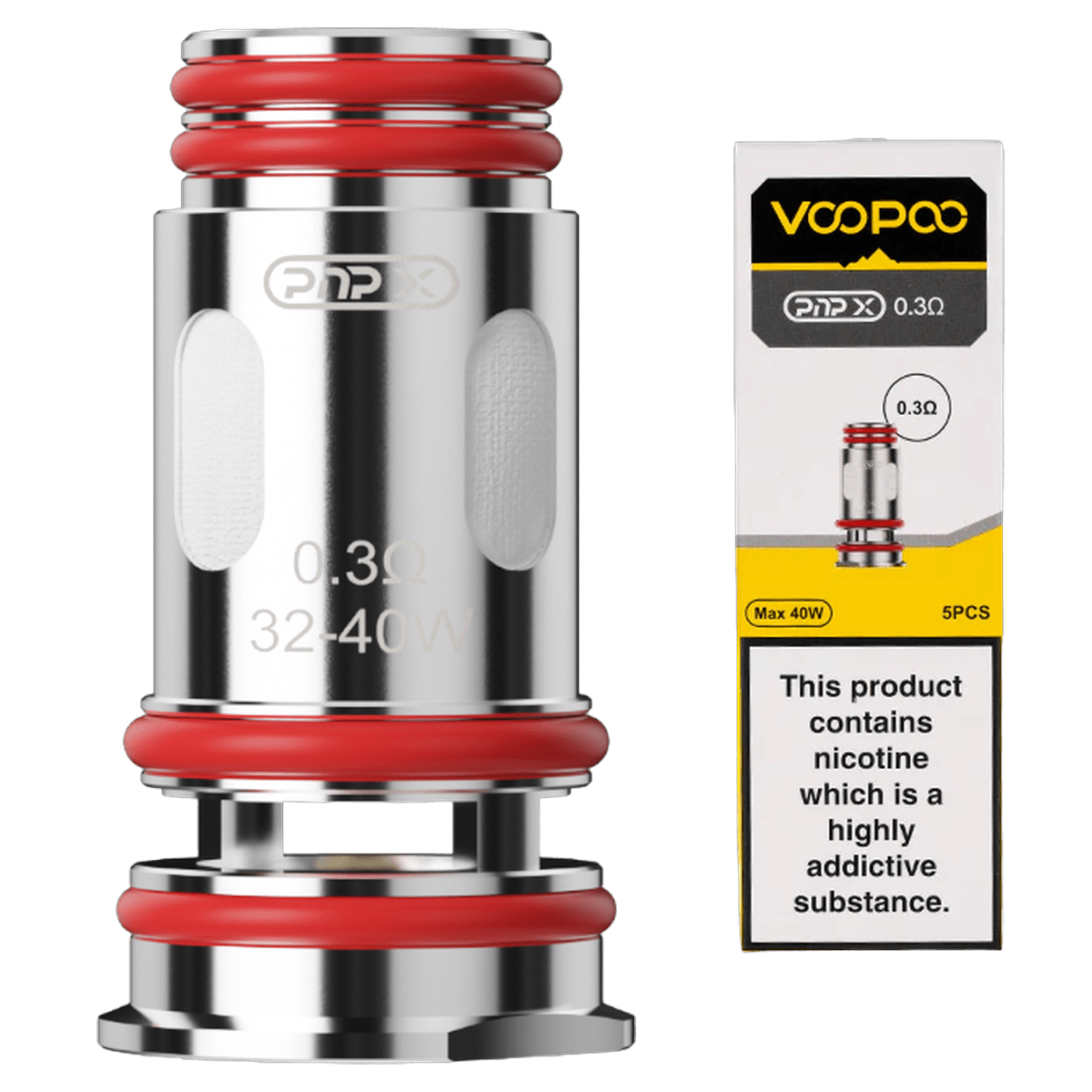 Voopoo PNP X Replacement Coils five pack with retail box