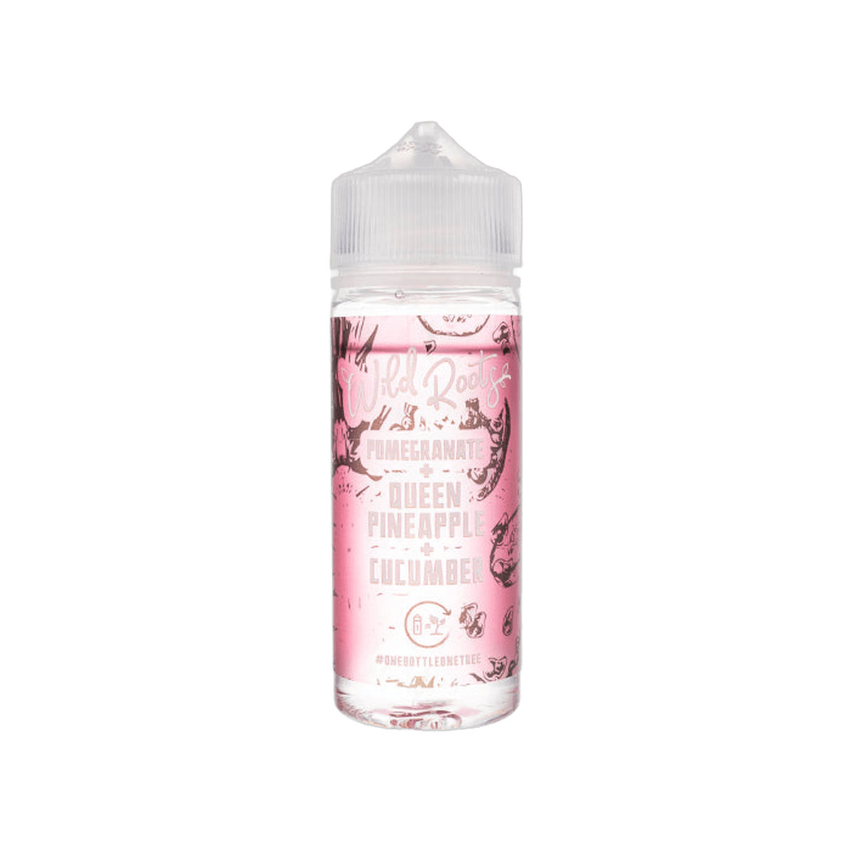 Pomegranate, Queen Pineapple & Cucumber 100ml Shortfill E-Liquid by Wild Roots