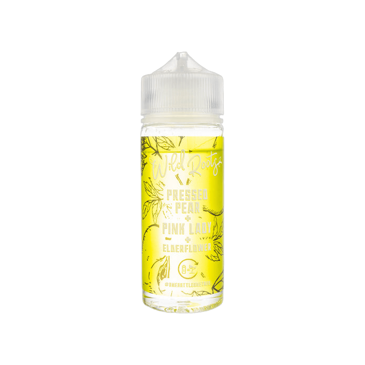 Pressed Pear, Pink Lady & Elderflower 100ml Shortfill E-Liquid by Wild Roots