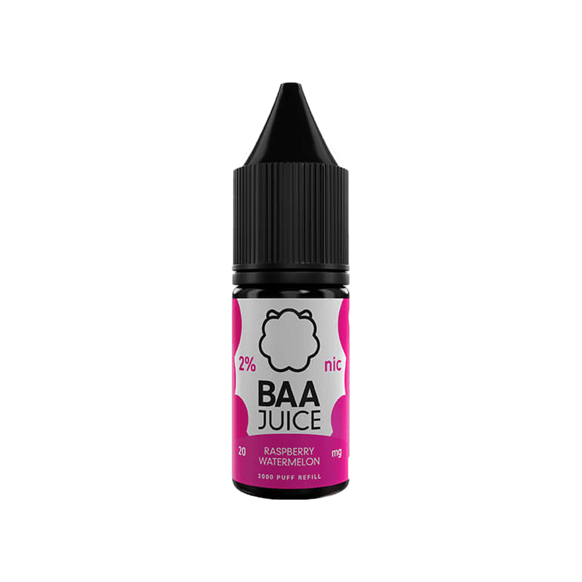 Raspberry Watermelon Nic Salt E-Liquid by Baa Juice
