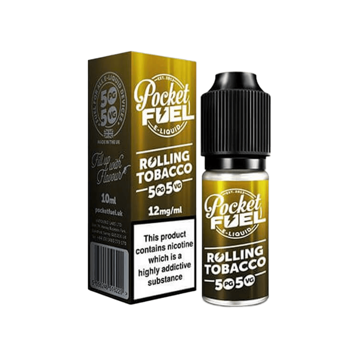 Rolling Tobacco 50/50 E-Liquid by Pocket Fuel