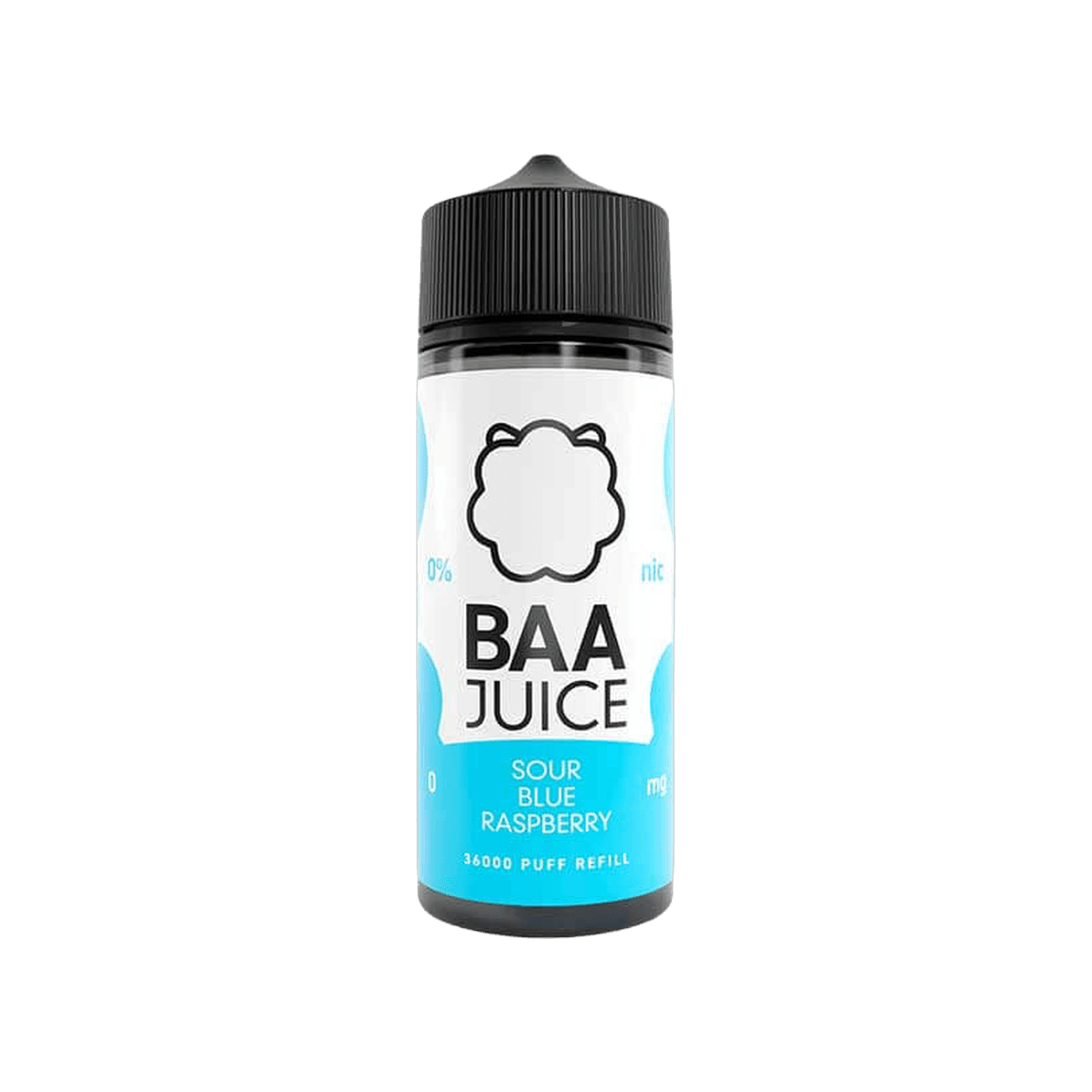 Sour Blue Raspberry 100ml Shortfill E-Liquid by Baa Juice