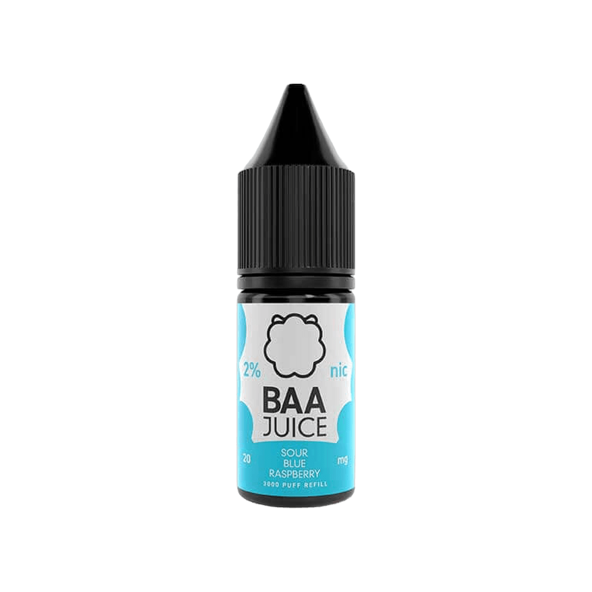 Sour Blue Raspberry Nic Salt E-Liquid by Baa Juice