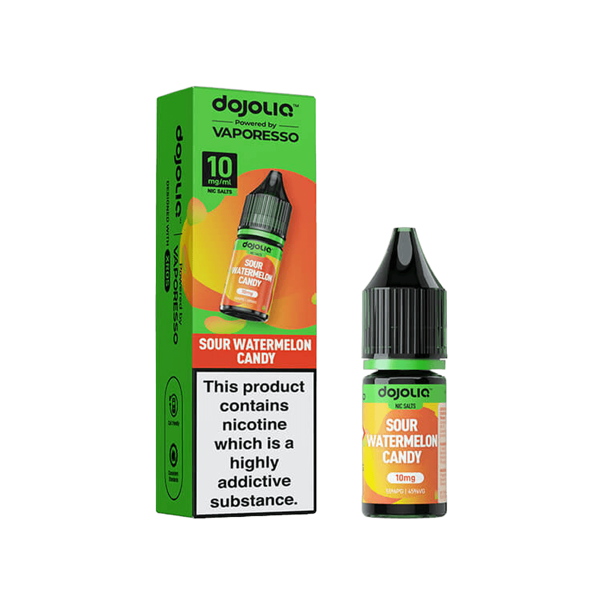 Sour Watermelon Candy Nic Salt E-Liquid by Dojoliq - E-Liquids