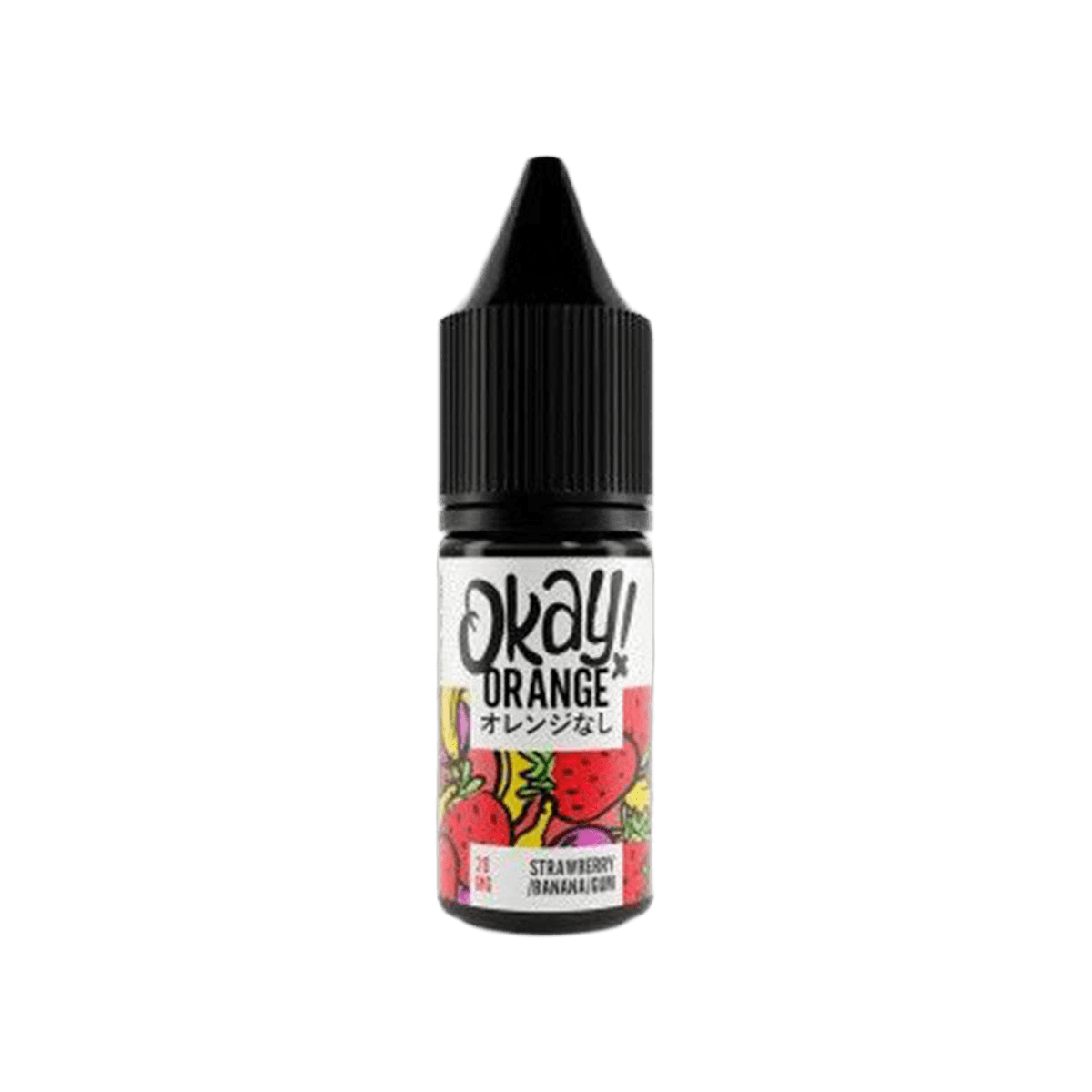 Strawberry Banana Bubblegum Nic Salt E-Liquid by Okay Orange