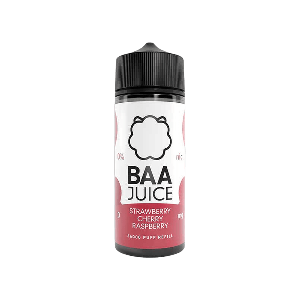 Strawberry Cherry Raspberry 100ml Shortfill E-Liquid by Baa Juice