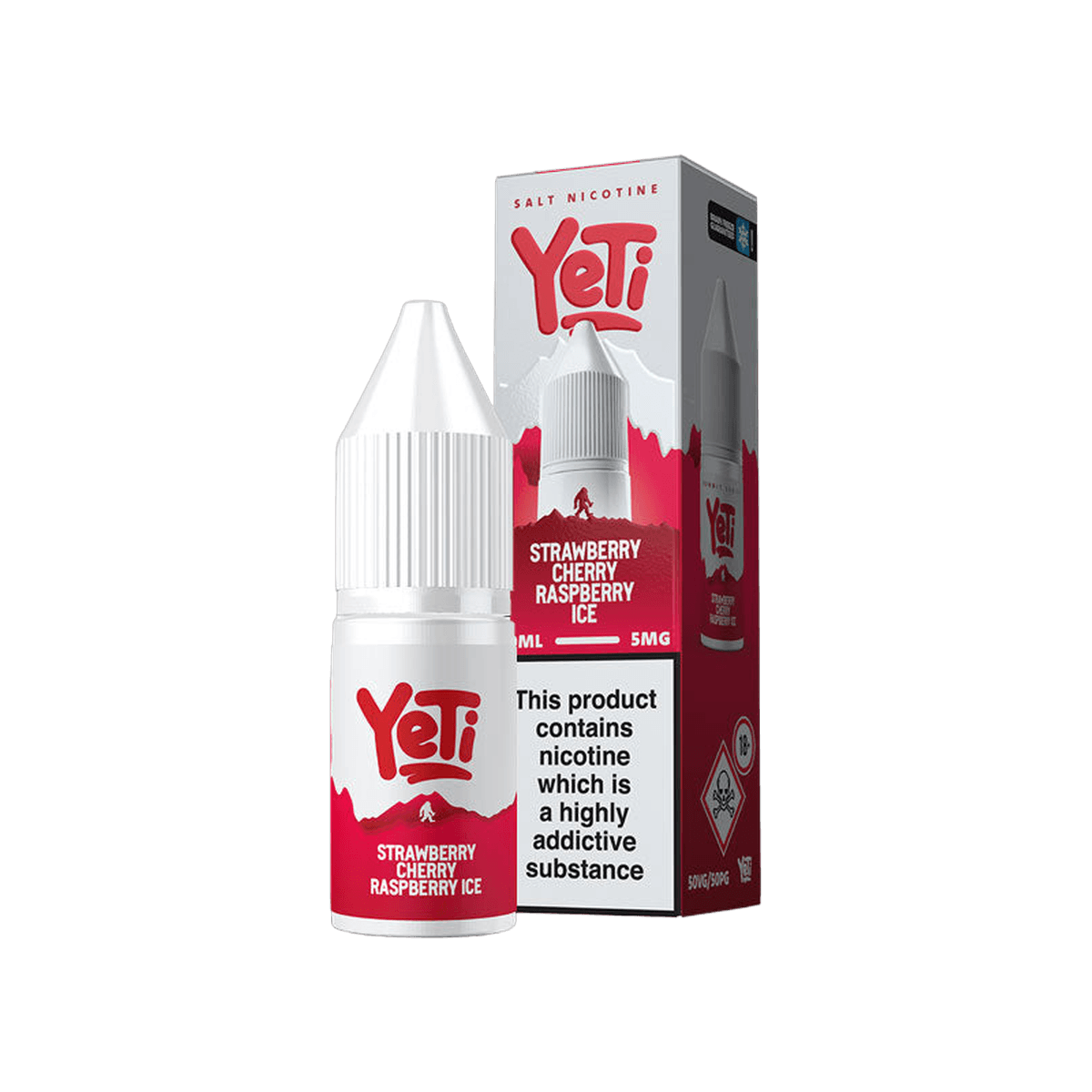 Strawberry Cherry Raspberry Ice Nic Salt E-Liquid by Yeti Summit Series
