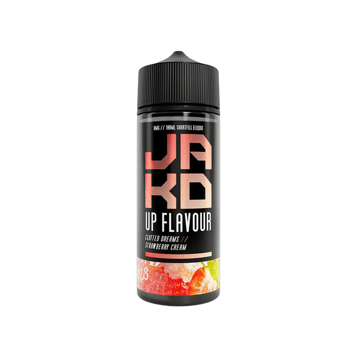 Strawberry Clotted Cream 100ml Shortfill E-Liquid by JAK D - E-Liquids