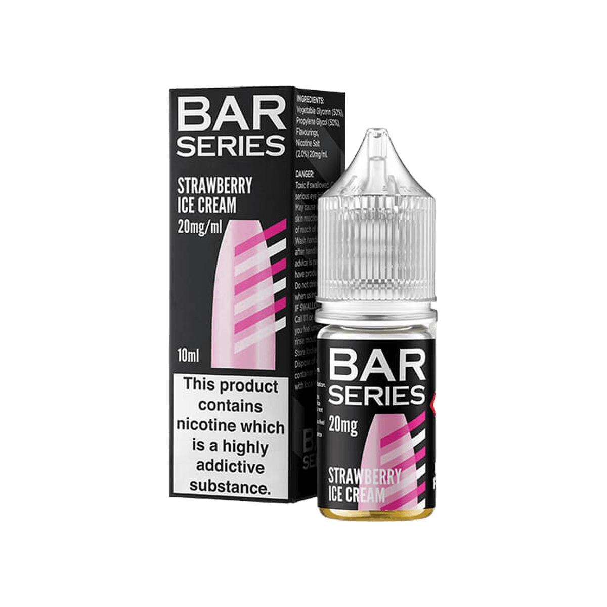 Strawberry Ice Cream Nic Salt E-Liquid by Bar Series - E-Liquids