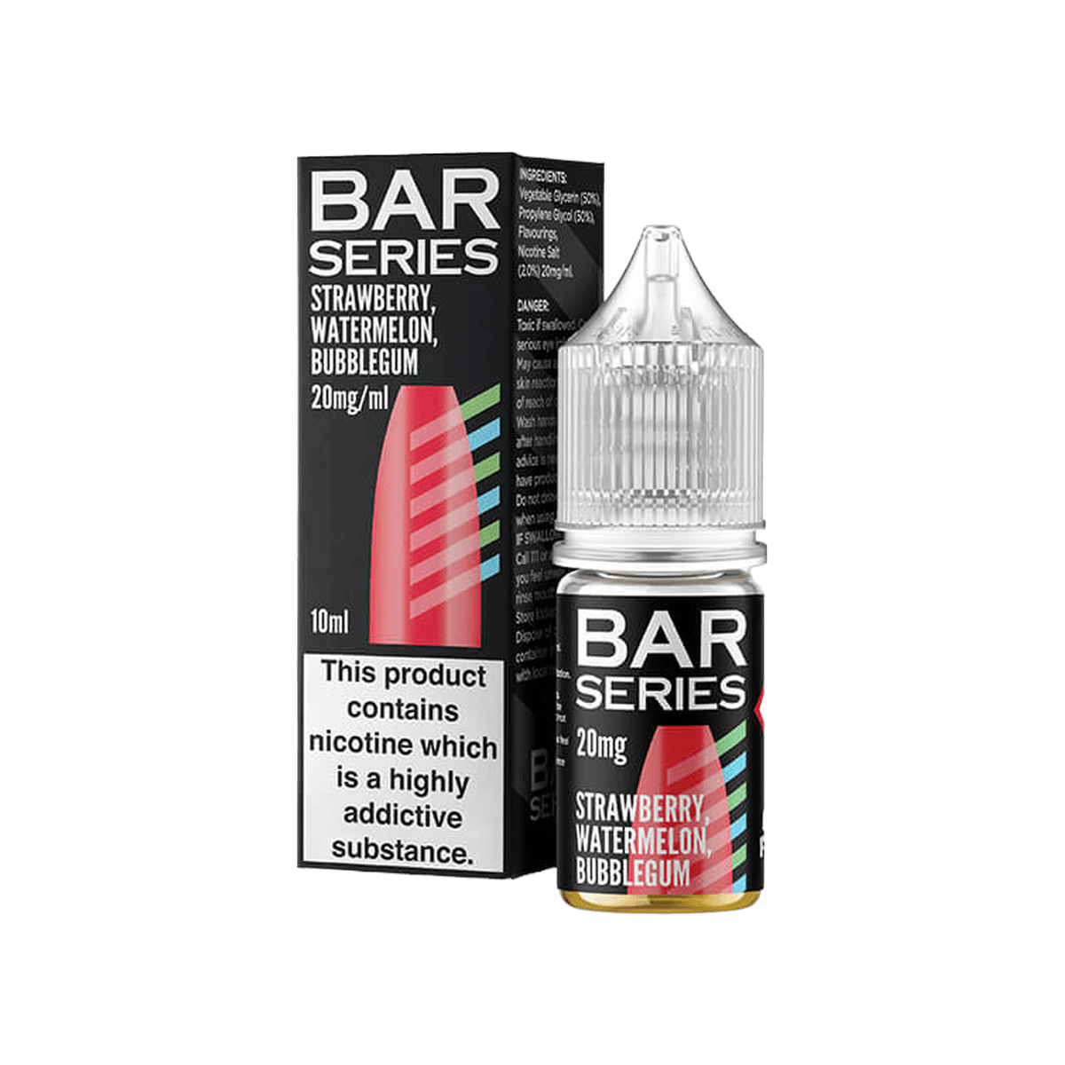 Strawberry Watermelon Bubblegum Nic Salt E-Liquid by Bar Series - E-Liquids