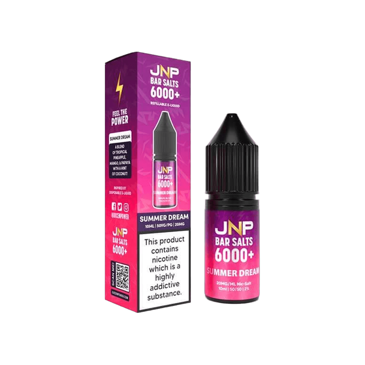 Summer Dream Bar Salts Nic Salt E-Liquid by Juice N Power